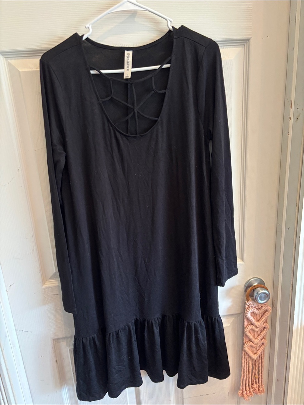 Zenana Black Criss-Cross Dress